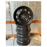4 steel automotive wheels 17x7.5, bolt pattern 4.5