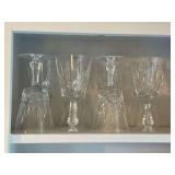 8 Waterford stems