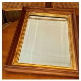 Framed mirror, 22" x 16 1/2".