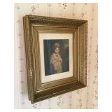 Orante frame with little girl print