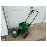 Scotts basic spreader with Scotts hand spreader