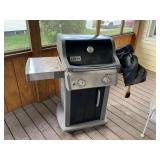 Weber Spirit propane grill with cover