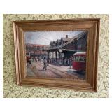 Oil on board of the Wellstone Loop in St. Louis by Virginia Moberly Schlueter