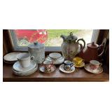 Chocolate Pot 1920, China pieces, cups, saucers, tea pot