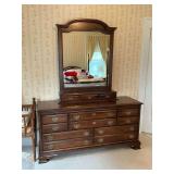 Mober, Inc. 10-drawer dresser with mirror with 2 drawers, some scratches on top