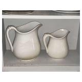 Pair of Ironstone pitchers