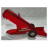 Tonka Sandloader metal toy, 13" L x 7" T.
