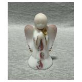 Fenton angel, hand painted, artist signed,  6" T