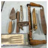 Vintage carpentry tools