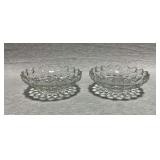 Pair of Fostoria American candleholders