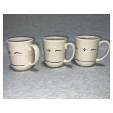 Set of 3 Longaberger coffee mugs