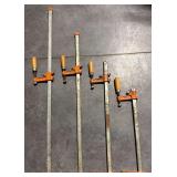 4 Pony bar clamps