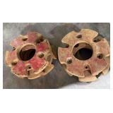 6 wheel weights, 13" d