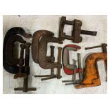 6 C-clamps Hargrave & others