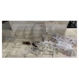 Display boxes, plate stands