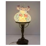 Fenton Rose Trellis student lamp, 20" T