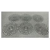 (6) 8" Fostoria American dessert plates