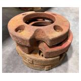 4 IH wheel weights 11.5"d