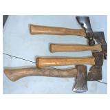 1 Black Raven, 3 Bluegrass hatchets