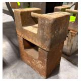 R.S. Co 30 lb & 50 lb cast iron scale weights
