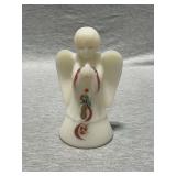 Fenton angel, 6" T, hand painted, artist signed