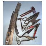 Corn knife, hand sythe, sheep shears