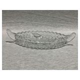Fostoria American handled divided tray