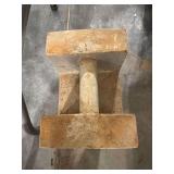 Pair 50 lb Fairbanks Morse cast iron weights