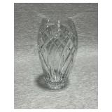 Crystal vase, couple of small chips on rim
