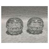 Pair of Fostoria American rose bowls