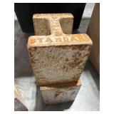 Pair 50 lb Fairbanks Morse cast iron weights