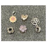 Pandora charms, Happy Anniversary, flowers, etc.