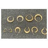 14KT gold earrings, marked CARLA or ISRAEL