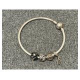 Pandora bracelet with 4 charms