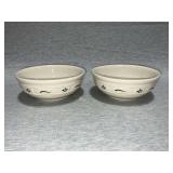 Pair of Longaberger serving bowls