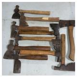 Keen Kutter hatchets and claw hammer