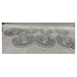 (7) 9 1/2" W Fostoria American salad plates