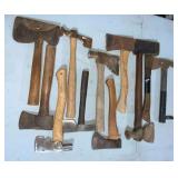 Assortment of hatchets