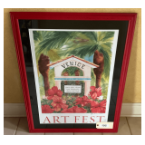 Framed 'Venice Art Fest' Poster 32'X24'