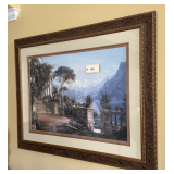 Framed Print Of 'Lodge On Lake Como' Italy By Aargaard