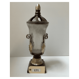 Metal And Glass Candle Holder