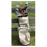 Taylor Made Golf Clubs & PING Bag
