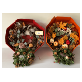 Two Small & Two Large Fall Wreaths