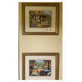 Two Framed & Matted Scenes Of Italy, 29'X21'