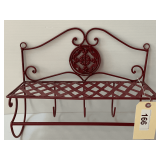 Small Metal Red Shelf
