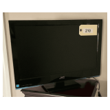 JVC Flat Screen TV, 22'.  Remote is missing.