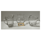Three Glass Pitchers