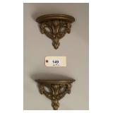 Two Ornate Wall Shelves