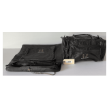 Indian Hills Country Club Braves & Squaws Leather Duffel Bag & Garment Bag