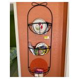 Three-Tier Metal Basket Wall Hanging